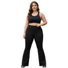 Calça Flare Feminina Cintura Alta Legging Suplex Leguin