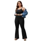 Calça Flare Feminina Cintura Alta Legging Suplex Leguin