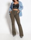 Calça Flare Feminina Jeans Biotipo Cintura Media Levanta Bumbum