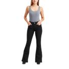 Calça Flare Feminina Preta Social Casual Com Lycra Premium