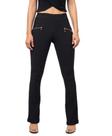 Calça Flare Feminina Social em Tecido Malha Confortável Casual - VB Girls