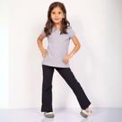 Calça flare infantil de poliamida power 2 ao 8