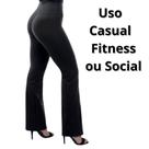 Calça FLARE Legging, Boca Sino, Bailarina, G, Feminina, Academia Cós Alta, Cós Alto, Alta Compressão