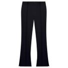 Calça flare plus size alfaiataria com fenda, 65170