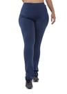 Calça Flare Plus Size Flanelada Inverno Grossa Cintura Alta
