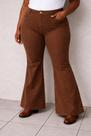 Calça flare plus size