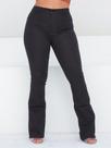 Calça Flare Preta com Brilho/Strass- Cintura Alta