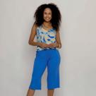 Calça Florença Feminina Tecido Cós Com Elástico Confortável