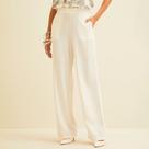 Calça Forum Linho Ve26 Off White Feminino