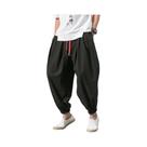 Calça Harém Masculina Solta e Confortável - Algodão e Linho de Alta Qualidade Calça Harém Masculina Solta e Confortável - Algodão e Linho de Alta Qualidade