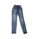 Calça Headless Skinny Bolso Faca Feminina - Jeans claro