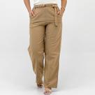 Calça Hering Reta Tecido com Cinto Feminina Calça Hering Reta Tecido com Cinto Feminina