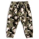 Calça Infantil em Moletom Camuflada Verde Militar Tip Top