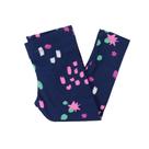 Calça Infantil Feminina Legging Malwee Estampada Marinho