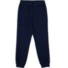 Calça infantil hering básica moletom peluciado com bolso azul marinho - tam. 8