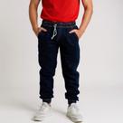Calça Infantil Jeans Jogger Masculina Menino Com Punho