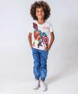 Calça Infantil Jogger Jeans Bolso Tam 4 a 8 Azul-74076