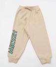 Calça Infantil Jogger Moletom Mickey Tam 1 a 3 Bege-53428
