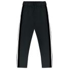 Calça Infantil Legging Básica Molecotton Preta com Faixa Lateral Kyly