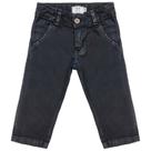 Calça Infantil Look Jeans Sarja Chino Collor - PRETO - 01