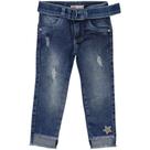 Calça Infantil Look Jeans Skinny c/ Cinto Jeans - UNICA - 02