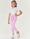 Calça Infantil Menina Com Laço Lilás Mundo Cinti