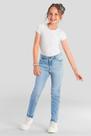Calça infantil menina em jeans Brandili