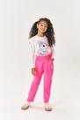 Calça Infantil Menina Veludo Rosa Neon Mundo Cinti