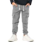 Calça Infantil Menino Cargo Moletinho Mescla
