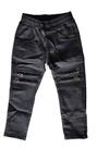 Calça infantil preta com duplo zíper