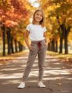 Calça Infantil Tamanho 10 Menina Moletom/Tricô Marlan/Kely kety Inverno