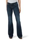 Calça Jean Wrangler Retro Mae, cintura média, perna larga, Samantha