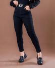 Calça jeans acetinado preta