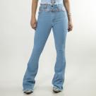 Calça Jeans Azul Feminina Delavê Clara Básica Moda Country Texas Ranch Jeans Loja e Fábrica Oficial