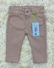 Calça Jeans Bêbe Menino Menina Colorida Tamanho Único com Ajuste na Cintura