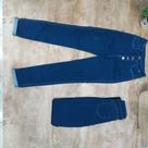Calça Jeans Botão Na Frente Tamanho 36