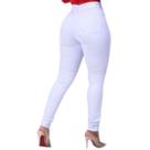 Calça Jeans Branca Feminina Skinny Algodão Alta Qualidade Calça Jeans Branca Feminina Skinny Algodão Alta Qualidade