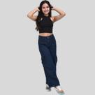 Calça Jeans Cargo Feminina Juvenil Jeans Calça Jeans Cargo Feminina Juvenil Jeans
