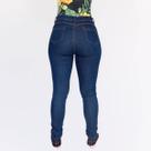 Calça Jeans Cintura Alta Feminina Skinny Casual Confortável