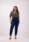 Calça Jeans Cintura Alta Pala Coração Plus Size Lunender 0083J
