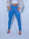 Calça jeans clara feminina com cintura alta denin white