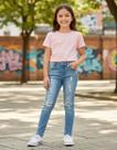 Calça Jeans Claro Desfiado Bebelândia