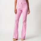 Calça Jeans Color Confort Flare Cintura Alta Bolsinhos