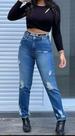 calça jeans com detalhes tamanho 42 calça jeans com detalhes tamanho 42