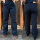 Calça Jeans Consciência Wide Leg Com Elastano Tamanho:40Cor:Marinho