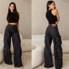 Calça Jeans Consciência Wide Leg Relaxed Vintage Escura 25117 Tamanho:40Cor:Jeans Escuro