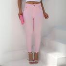 Calça Jeans Cropped Barra Normal Feminina Revanche Alandroal Calça Jeans Cropped Barra Normal Feminina Revanche Alandroal