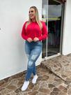 Calça jeans CROPPED jogger média