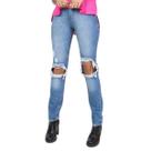 Calça Jeans Destroyed Feminina Cintura Média Lady Rock Calça Jeans Destroyed Feminina Cintura Média Lady Rock