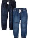 Calça jeans dobrável para meninos Simple Joys x2 4T
